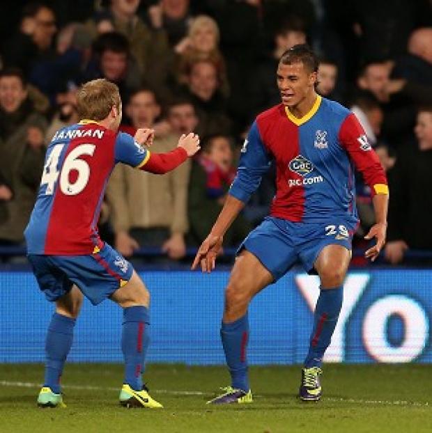 Congleton Guardian: Marouane Chamakh celebrates his goal Congleton Guardian: Marouane Chamakh celebrates his goal