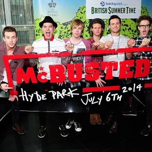 Congleton Guardian: McBusted have announced they will headline the Barclaycard British Summer Time Hyde Park Festival on Sunday July 6 Congleton Guardian: McBusted have announced they will headline the Barclaycard British Summer Time Hyde Park Festival on Sunday July 6