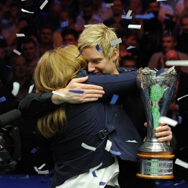 Congleton Guardian: Neil Robertson celebrates with his mother Alison after winning the final match against Mark Selby Congleton Guardian: Neil Robertson celebrates with his mother Alison after winning the final match against Mark Selby