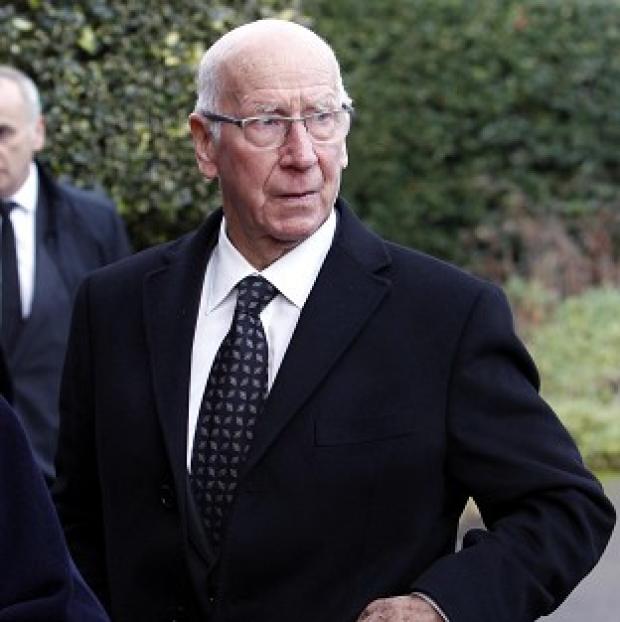 Congleton Guardian: Sir Bobby Charlton attends the funeral of former Manchester United player Bill Foulkes. Congleton Guardian: Sir Bobby Charlton attends the funeral of former Manchester United player Bill Foulkes.