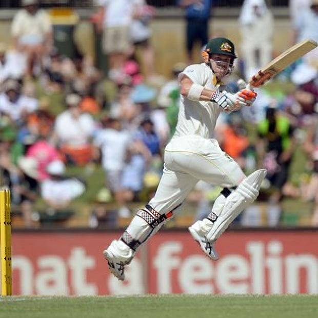 Congleton Guardian: David Warner was unbeaten on 81 at tea Congleton Guardian: David Warner was unbeaten on 81 at tea