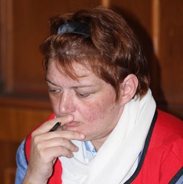 Congleton Guardian: Andrea Waldeck, 43, listens to during her trial in Surabaya, East Java, Indonesia, Congleton Guardian: Andrea Waldeck, 43, listens to during her trial in Surabaya, East Java, Indonesia,