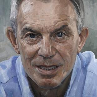 Congleton Guardian: A painting of former prime minister Tony Blair by artist Alastair Adams which is going on show at the National Portrait Gallery Congleton Guardian: A painting of former prime minister Tony Blair by artist Alastair Adams which is going on show at the National Portrait Gallery