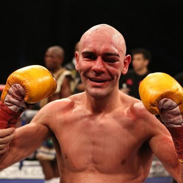 Congleton Guardian: Stuart Hall celebrates after claiming the IBF bantamweight title against Vusi Malinga Congleton Guardian: Stuart Hall celebrates after claiming the IBF bantamweight title against Vusi Malinga