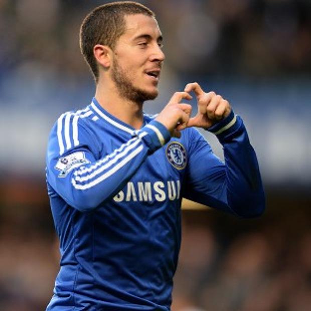 Congleton Guardian: Eden Hazard celebrates scoring the winning goal Congleton Guardian: Eden Hazard celebrates scoring the winning goal