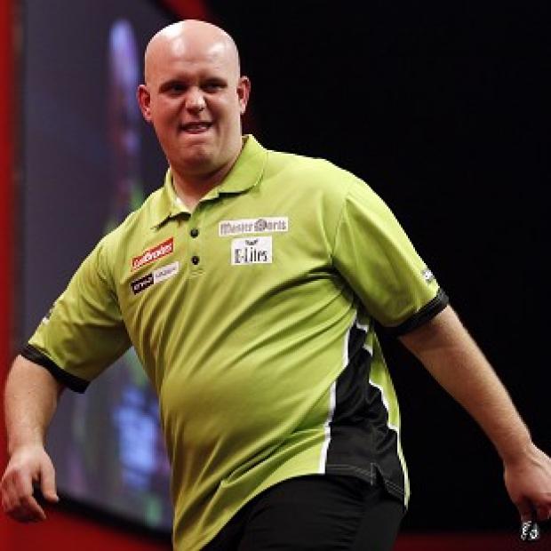 Congleton Guardian: Michael van Gerwen is through to the final after an emphatic performance Congleton Guardian: Michael van Gerwen is through to the final after an emphatic performance