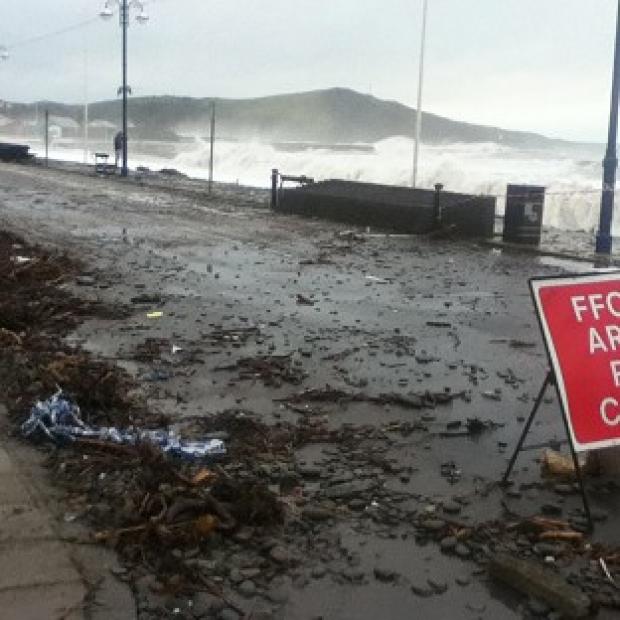 Congleton Guardian: The seafront at Aberystwyth, Ceredigion, has been battered by the elements. Congleton Guardian: The seafront at Aberystwyth, Ceredigion, has been battered by the elements.