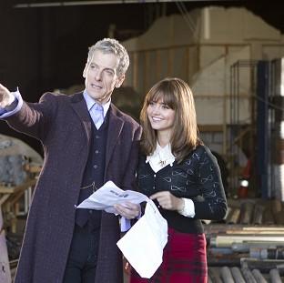 Congleton Guardian: Actor Peter Capaldi admitted feeling nervous as he started work as the new Doctor Who with co-star Jenna Coleman Congleton Guardian: Actor Peter Capaldi admitted feeling nervous as he started work as the new Doctor Who with co-star Jenna Coleman
