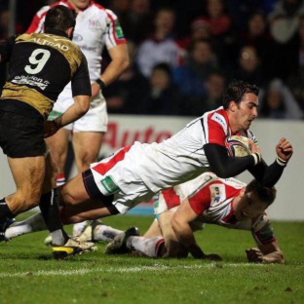 Congleton Guardian: Ruan Pienaar goes over for the second try Congleton Guardian: Ruan Pienaar goes over for the second try