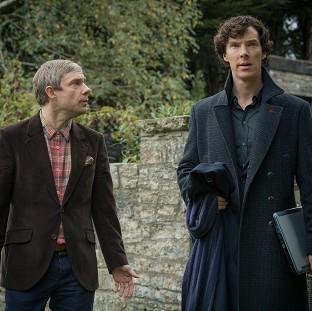 Congleton Guardian: Martin Freeman and Benedict Cumberbatch in the final episode of Sherlock season three Congleton Guardian: Martin Freeman and Benedict Cumberbatch in the final episode of Sherlock season three