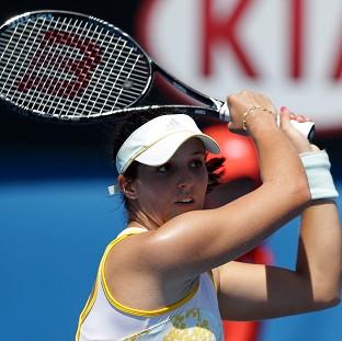 Congleton Guardian: Laura Robson, pictured, succumbed to defeat in just 50 minutes against Kirsten Flipkens (AP) Congleton Guardian: Laura Robson, pictured, succumbed to defeat in just 50 minutes against Kirsten Flipkens (AP)