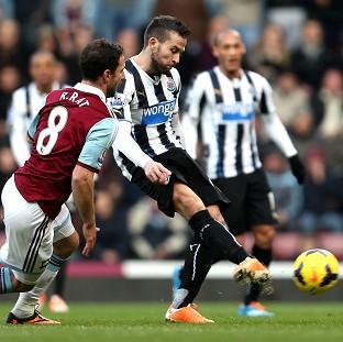 Congleton Guardian: Yohan Cabaye scored a brace in Newcastle's victory over West Ham Congleton Guardian: Yohan Cabaye scored a brace in Newcastle's victory over West Ham