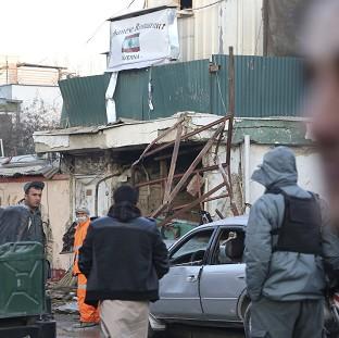 Congleton Guardian: Afghan security forces investigate the suicide attack in Kabul, Afghanistan (AP) Congleton Guardian: Afghan security forces investigate the suicide attack in Kabul, Afghanistan (AP)