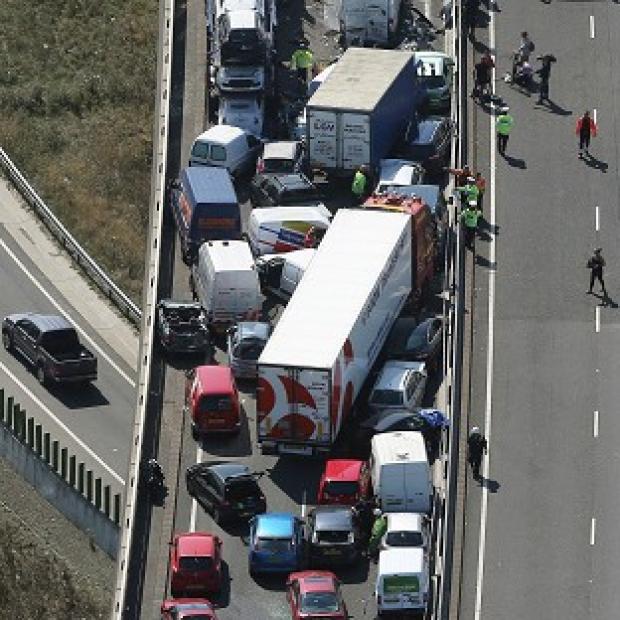 Congleton Guardian: The massive pile-up on the Sheppey Crossing in Kent last September was believed to have been the biggest accident in thick fog in living memory. Congleton Guardian: The massive pile-up on the Sheppey Crossing in Kent last September was believed to have been the biggest accident in thick fog in living memory.
