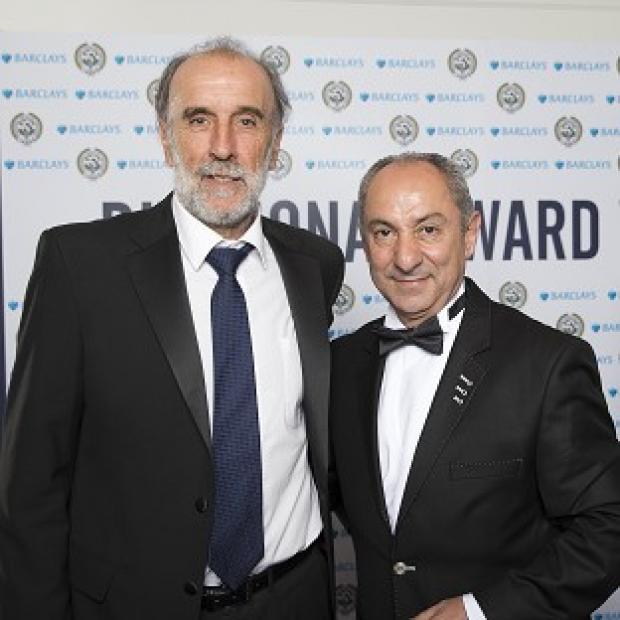 Congleton Guardian: Ricky Villa, left, and Ossie Ardiles, right, were filming a documentary on the island. Congleton Guardian: Ricky Villa, left, and Ossie Ardiles, right, were filming a documentary on the island.