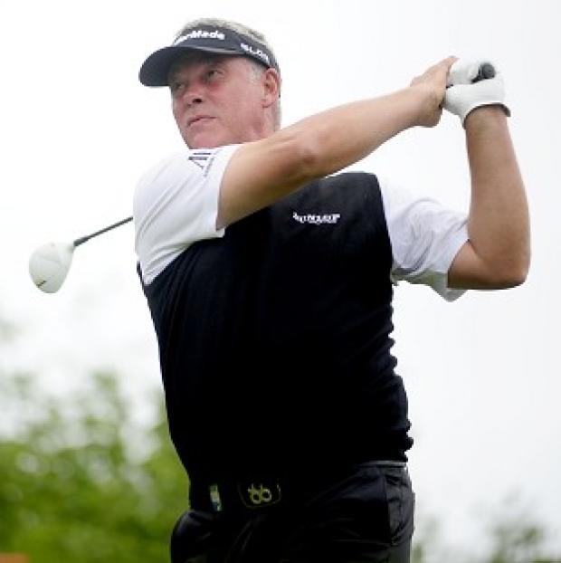 Congleton Guardian: Darren Clarke has pulled a muscle Congleton Guardian: Darren Clarke has pulled a muscle