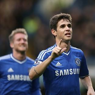Congleton Guardian: Oscar, right, scored the only goal of the game as Chelsea booked their place in the FA Cup fifth round Congleton Guardian: Oscar, right, scored the only goal of the game as Chelsea booked their place in the FA Cup fifth round