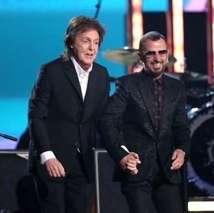 Congleton Guardian: Sir Paul McCartney, left, and Ringo Starr perform together at the Grammys (AP) Congleton Guardian: Sir Paul McCartney, left, and Ringo Starr perform together at the Grammys (AP)