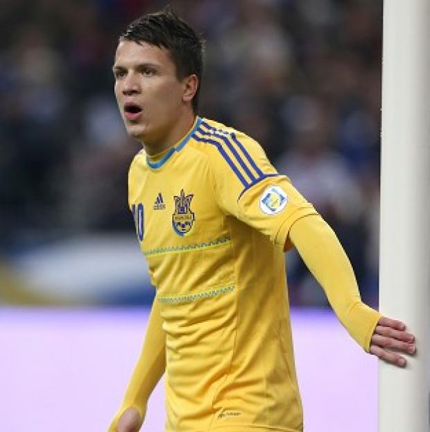 Congleton Guardian: Yevhen Konoplyanka played for Ukraine at Euro 2012 Congleton Guardian: Yevhen Konoplyanka played for Ukraine at Euro 2012