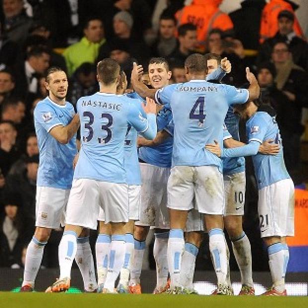 Congleton Guardian: Manchester City were in rampant mood as they scored five at Tottenham Congleton Guardian: Manchester City were in rampant mood as they scored five at Tottenham