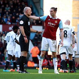 Congleton Guardian: Andy Carroll was sent off against Swansea on Saturday but West Ham are appealing his dismissal Congleton Guardian: Andy Carroll was sent off against Swansea on Saturday but West Ham are appealing his dismissal