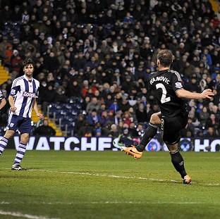 Congleton Guardian: Branislav Ivanovic fires home the winner for Chelsea Congleton Guardian: Branislav Ivanovic fires home the winner for Chelsea