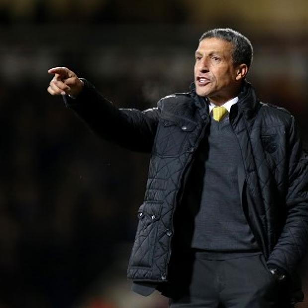 Congleton Guardian: Chris Hughton is concerned with his side's finishing Congleton Guardian: Chris Hughton is concerned with his side's finishing