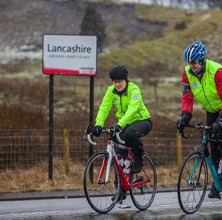 Congleton Guardian: Davina McCall is making an epic journey from Edinburgh to London. Congleton Guardian: Davina McCall is making an epic journey from Edinburgh to London.