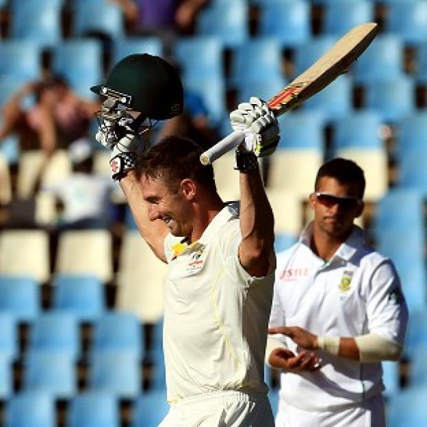Congleton Guardian: Shaun Marsh celebrates his second Test century (AP) Congleton Guardian: Shaun Marsh celebrates his second Test century (AP)