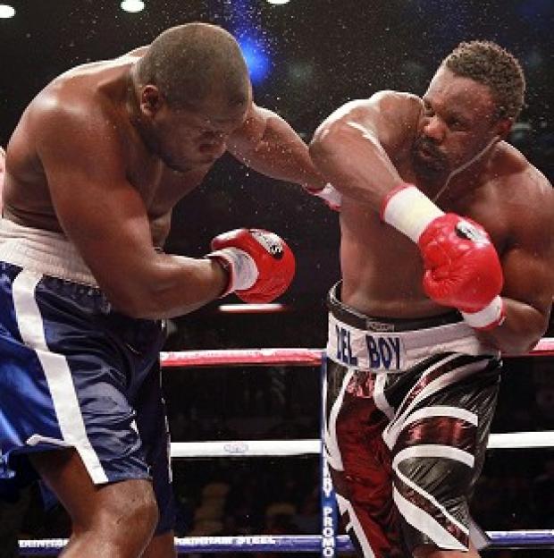 Congleton Guardian: Dereck Chisora, right, outclassed Kevin Johnson at the Copper Box Congleton Guardian: Dereck Chisora, right, outclassed Kevin Johnson at the Copper Box