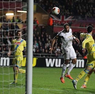 Congleton Guardian: Ashley Williams went close for Swansea Congleton Guardian: Ashley Williams went close for Swansea