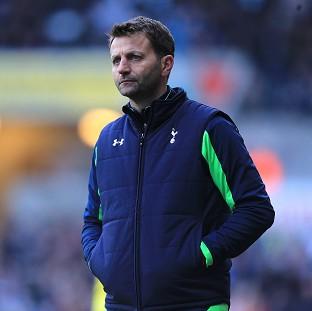 Congleton Guardian: Tim Sherwood was not happy with the state of the pitch at the Dnipro Arena Congleton Guardian: Tim Sherwood was not happy with the state of the pitch at the Dnipro Arena