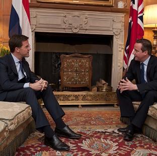 Congleton Guardian: Prime Minister David Cameron (right) talks with the Prime Minister of the Netherlands Mark Rutte at Chequers Congleton Guardian: Prime Minister David Cameron (right) talks with the Prime Minister of the Netherlands Mark Rutte at Chequers