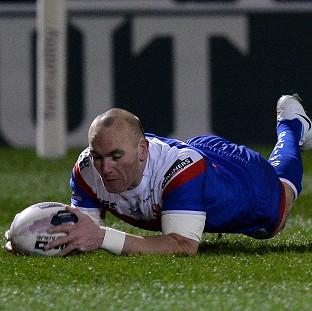 Congleton Guardian: Luke Walsh goes over for a try Congleton Guardian: Luke Walsh goes over for a try