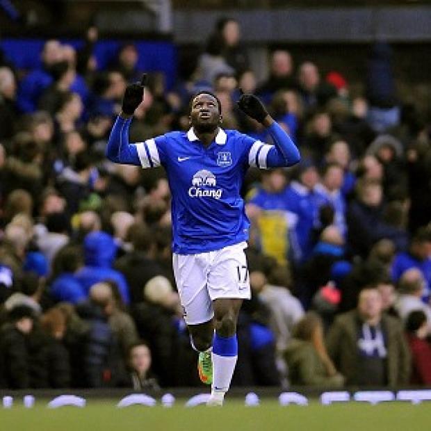 Congleton Guardian: Romelu Lukaku celebrates after netting the winner at Goodison Park Congleton Guardian: Romelu Lukaku celebrates after netting the winner at Goodison Park