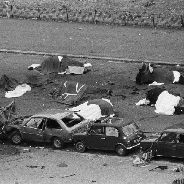 Congleton Guardian: Dead horses and wrecked cars at the scene of an IRA bomb which exploded as the Household Cavalry was passing in Hyde Park, London, in 1982 Congleton Guardian: Dead horses and wrecked cars at the scene of an IRA bomb which exploded as the Household Cavalry was passing in Hyde Park, London, in 1982