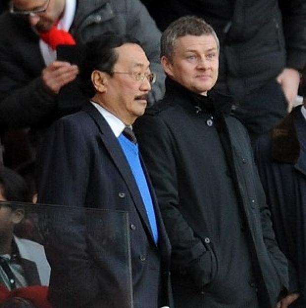 Congleton Guardian: Ole Gunnar Solskjaer, right, has been boosted by a speech given by Vincent Tan Congleton Guardian: Ole Gunnar Solskjaer, right, has been boosted by a speech given by Vincent Tan