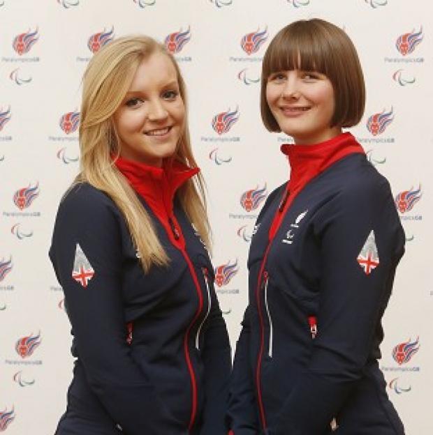 Congleton Guardian: Millie Knight, right, will carry the flag for Great Britain during Friday's opening ceremony for the 2014 Sochi Winter Paralympics Congleton Guardian: Millie Knight, right, will carry the flag for Great Britain during Friday's opening ceremony for the 2014 Sochi Winter Paralympics