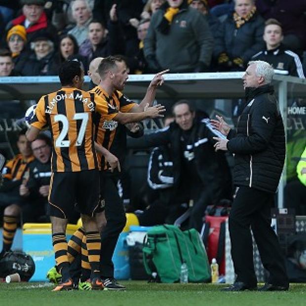 Congleton Guardian: Newcastle manager Alan Pardew, right, confronts Hull midfielder David Meyler Congleton Guardian: Newcastle manager Alan Pardew, right, confronts Hull midfielder David Meyler