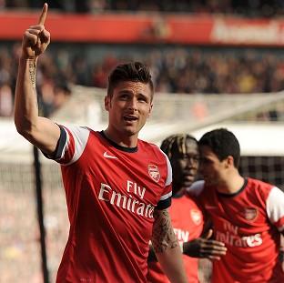 Congleton Guardian: Olivier Giroud came off the bench to score twice Congleton Guardian: Olivier Giroud came off the bench to score twice