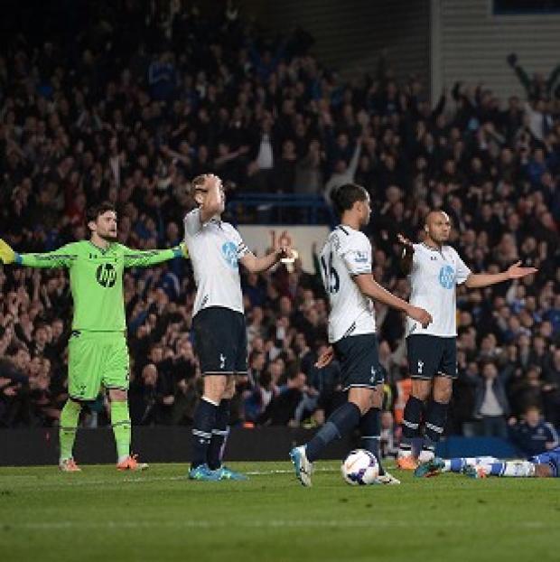 Congleton Guardian: Spurs are set to appeal the sending off of Younes Kaboul, second right, against Chelsea Congleton Guardian: Spurs are set to appeal the sending off of Younes Kaboul, second right, against Chelsea