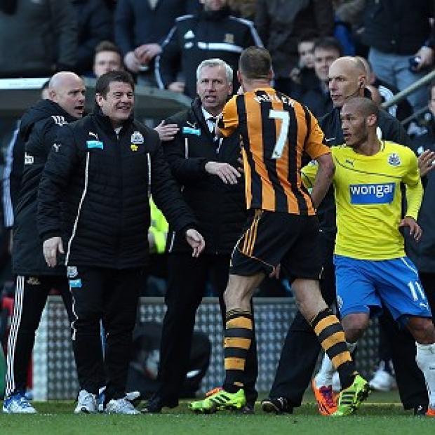 Congleton Guardian: Alan Pardew, centre, will not appeal his seven-match suspension for headbutting Congleton Guardian: Alan Pardew, centre, will not appeal his seven-match suspension for headbutting