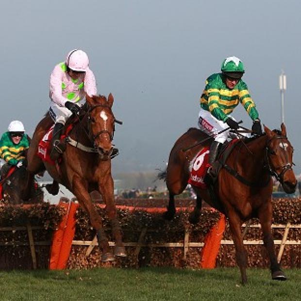 Congleton Guardian: More Of That, right, holds off Annie Power to win the Ladbrokes World Hurdle Congleton Guardian: More Of That, right, holds off Annie Power to win the Ladbrokes World Hurdle