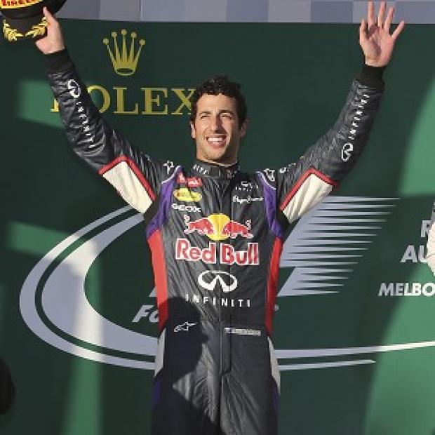 Congleton Guardian: Daniel Ricciardo poses on the podium before his disqualification (AP) Congleton Guardian: Daniel Ricciardo poses on the podium before his disqualification (AP)