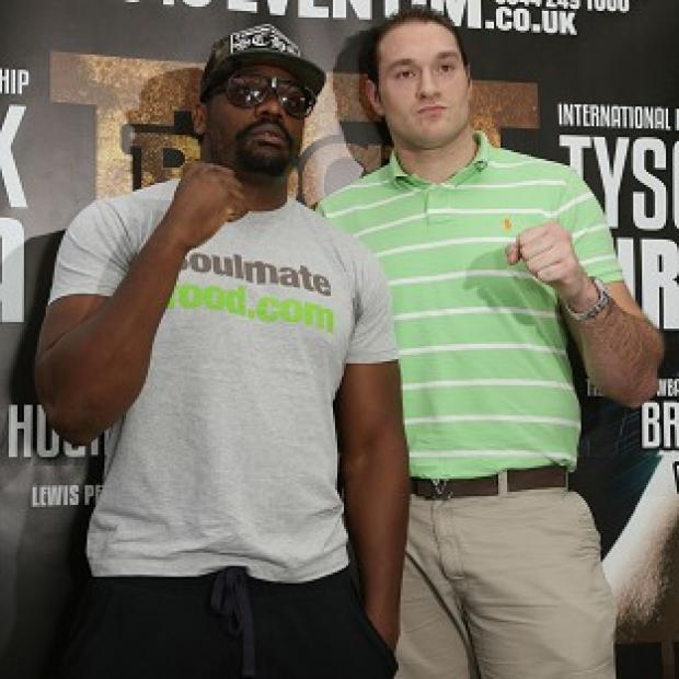 Congleton Guardian: Dereck Chisora, left, and Tyson Fury, right, will fight one another in July Congleton Guardian: Dereck Chisora, left, and Tyson Fury, right, will fight one another in July