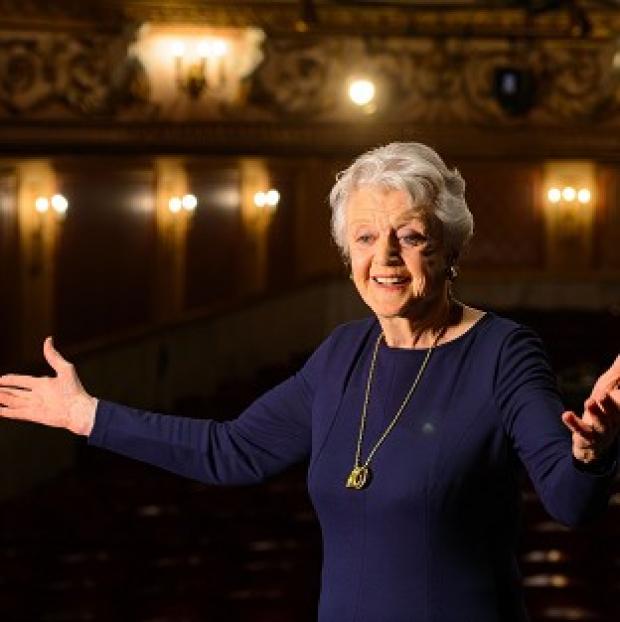 Congleton Guardian: Actress Dame Angela Lansbury onstage during a photocall at the Gielgud Theatre, in central London, where she will play the role of Madam Arcati in a new production of 'Blithe Spirit', her first West End role in almost 40 years. Congleton Guardian: Actress Dame Angela Lansbury onstage during a photocall at the Gielgud Theatre, in central London, where she will play the role of Madam Arcati in a new production of 'Blithe Spirit', her first West End role in almost 40 years.