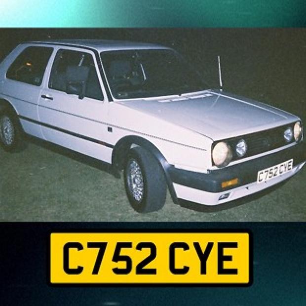 Congleton Guardian: Undated handout photo issued by Avon and Somerset Police of a white VW Golf GTi hardtop, registration C752 CYE, police investigating the murder of university graduate Melanie Hall nearly 20 years ago are to make a new appeal for information on the BBC Cri Congleton Guardian: Undated handout photo issued by Avon and Somerset Police of a white VW Golf GTi hardtop, registration C752 CYE, police investigating the murder of university graduate Melanie Hall nearly 20 years ago are to make a new appeal for information on the BBC Cri
