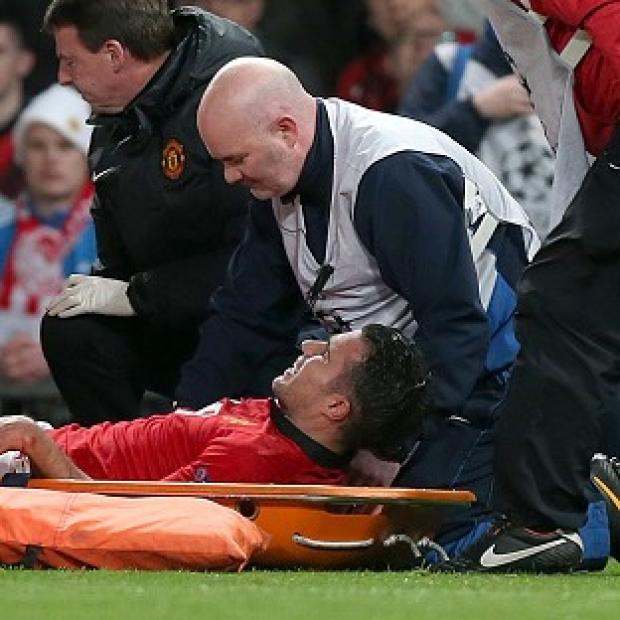 Congleton Guardian: Stricken Robin Van Persie is out for as many as six weeks Congleton Guardian: Stricken Robin Van Persie is out for as many as six weeks