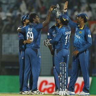 Congleton Guardian: Sri Lanka's players celebrate the dismissal of Michael Swart in Chittagong (AP) Congleton Guardian: Sri Lanka's players celebrate the dismissal of Michael Swart in Chittagong (AP)