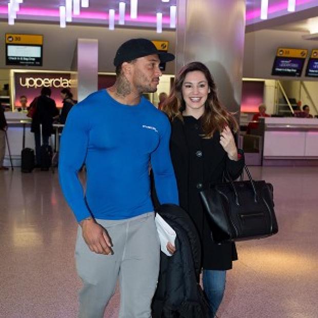Congleton Guardian: Kelly Brook with her reported fiance David McIntosh at Heathrow Airport Congleton Guardian: Kelly Brook with her reported fiance David McIntosh at Heathrow Airport